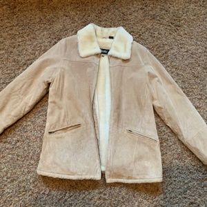 Excelled Collection Leather Winter Coat